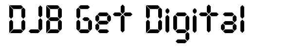 DJB Get Digital font preview
